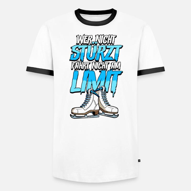 Eislaufen Männer Kontrast-T-Shirt