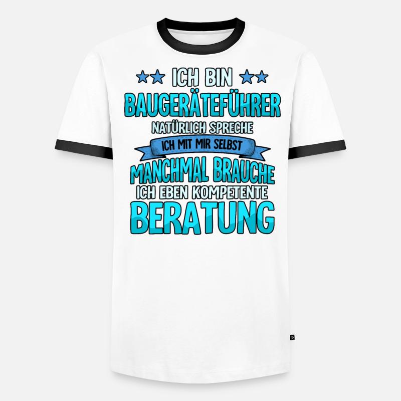 Baugeräteführer Männer Kontrast-T-Shirt