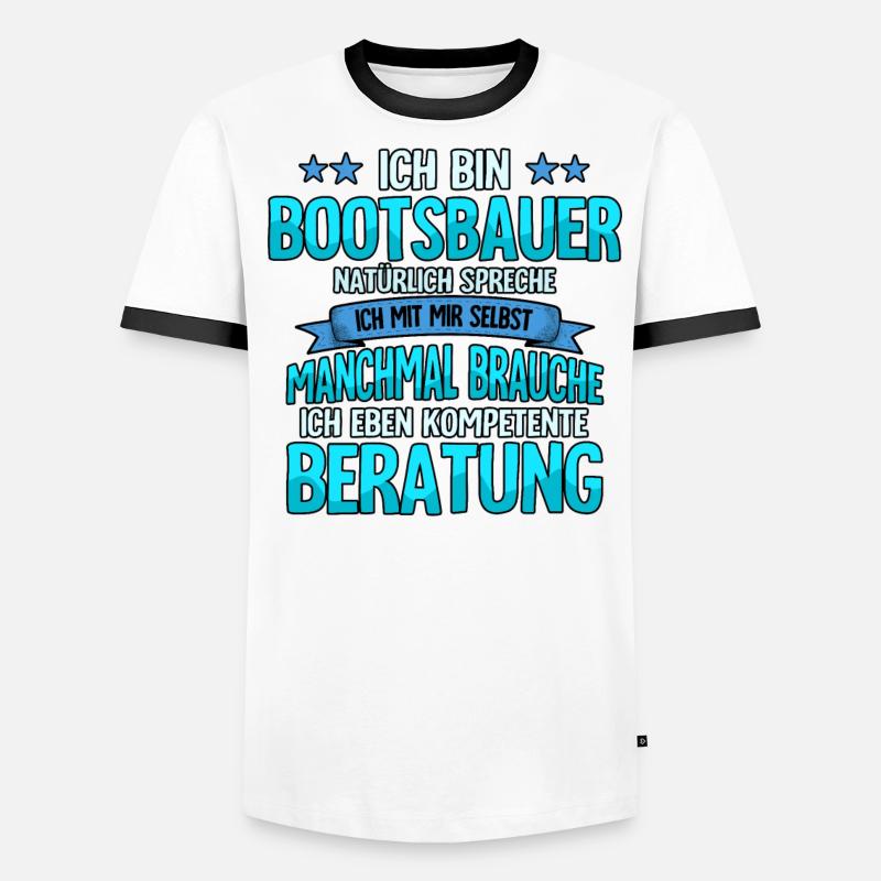 Bootsbauer Männer Kontrast-T-Shirt