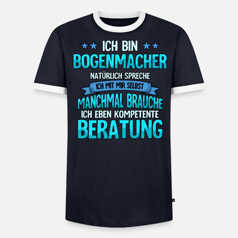 Bogenmacher Männer Kontrast-T-Shirt