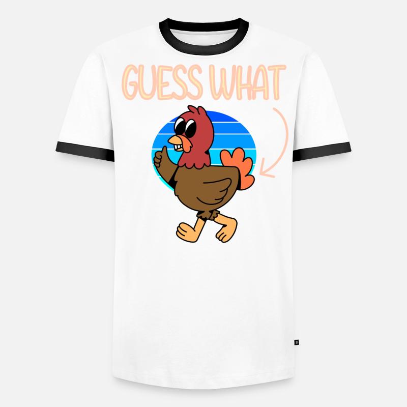 Devinez quel poulet T-shirt contrasté Homme