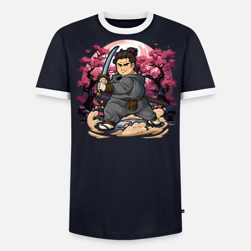 Samurai Männer - Männer Kontrast-T-Shirt - undefined