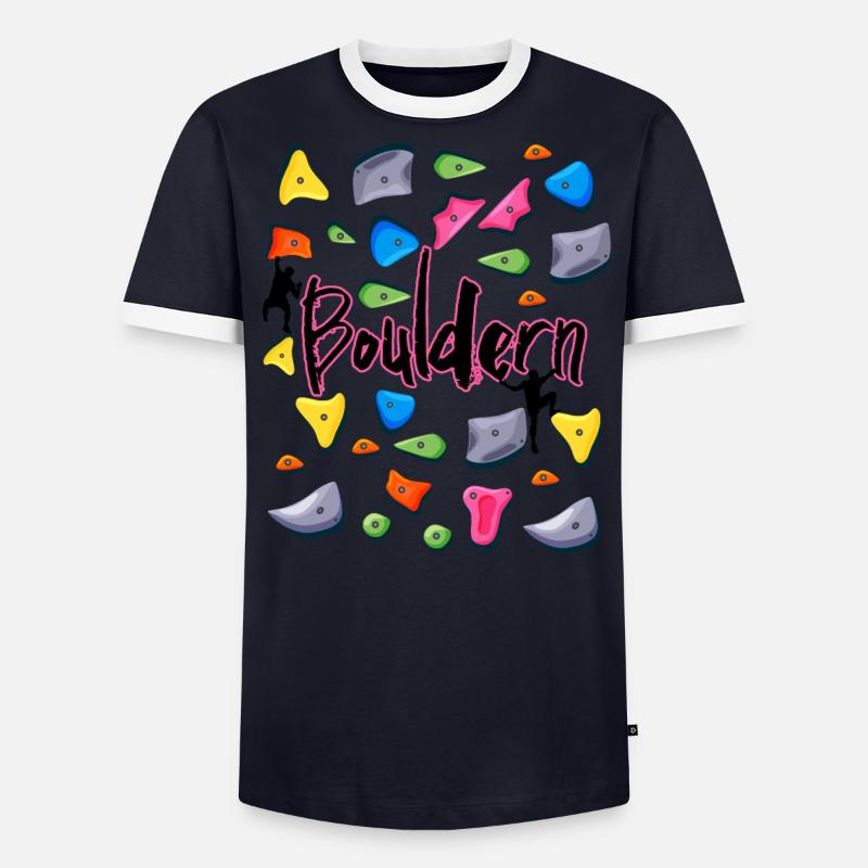 bouldering bouldering boulderer Men's Ringer Shirt