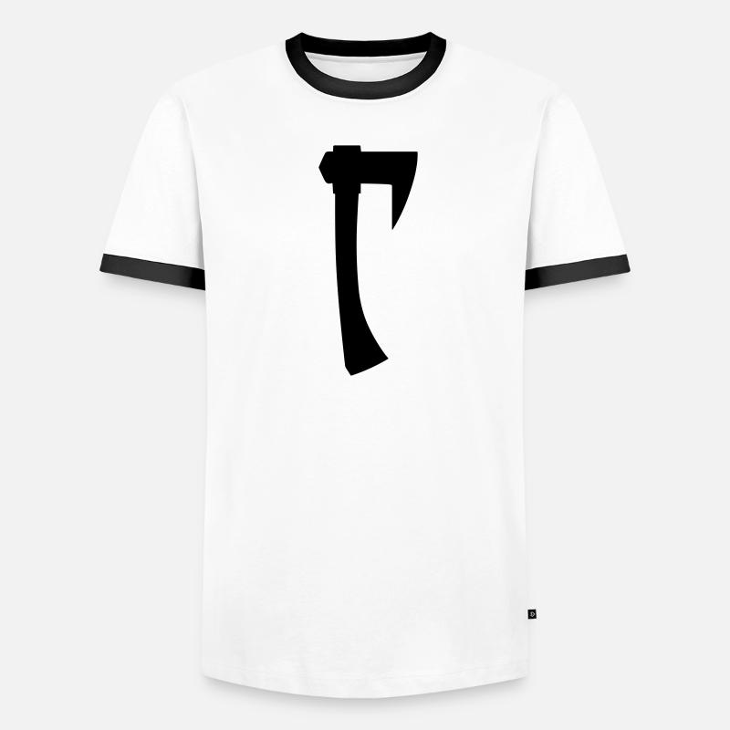 Axt Männer Kontrast-T-Shirt