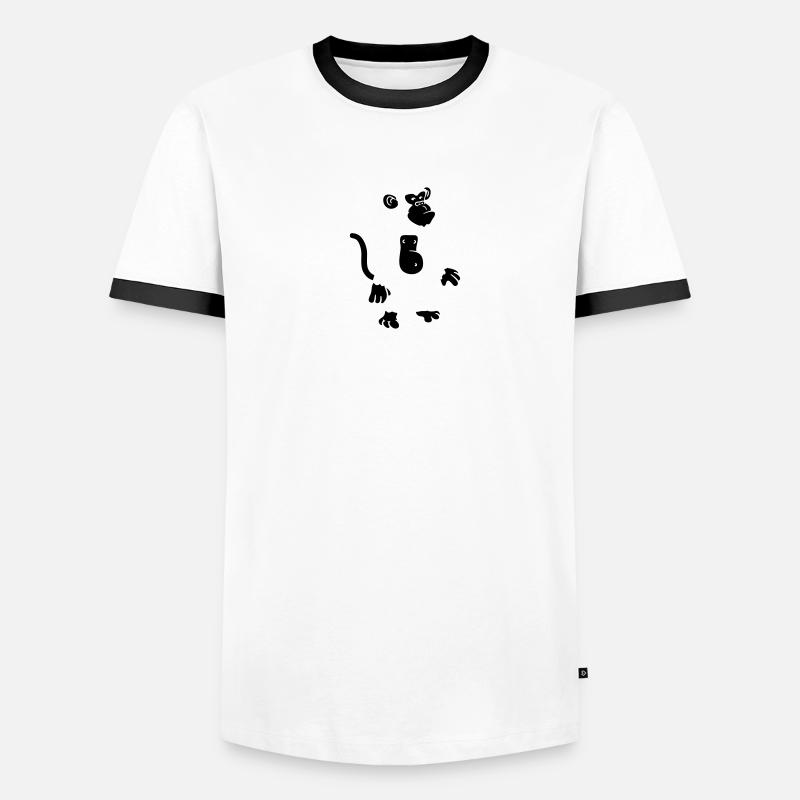 Conception de singe cool T-shirt contrasté Homme