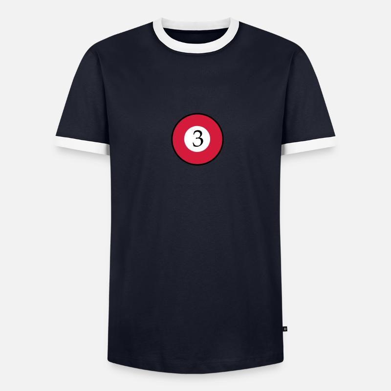 billard T-shirt contrasté Homme