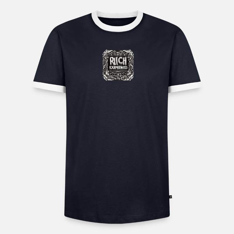 Riche en expérience T-shirt contrasté Homme