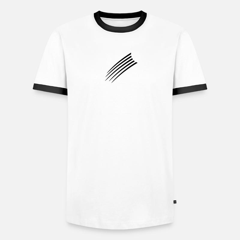 Cool Lines Pattern Männer Kontrast-T-Shirt