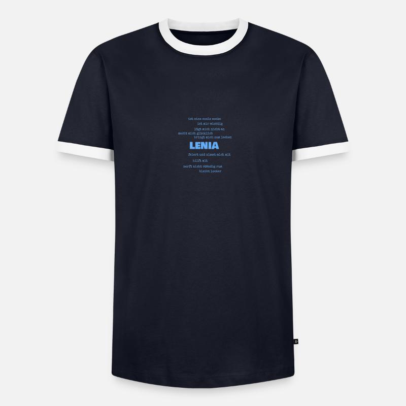 Lenia als Sprüche Männer Kontrast-T-Shirt