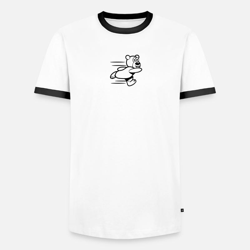 Exécutez Teddy exécuter T-shirt contrasté Homme