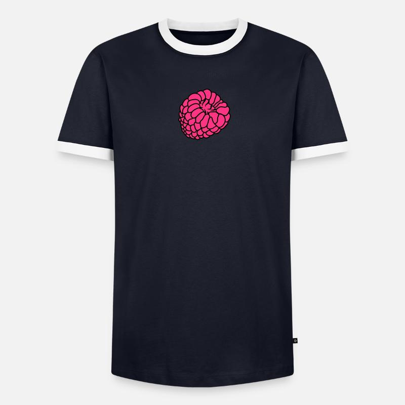 raspberry berries Men's Ringer Shirt
