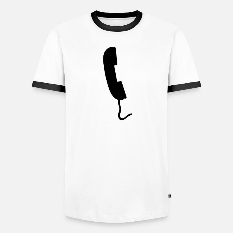 telefon Männer Kontrast-T-Shirt