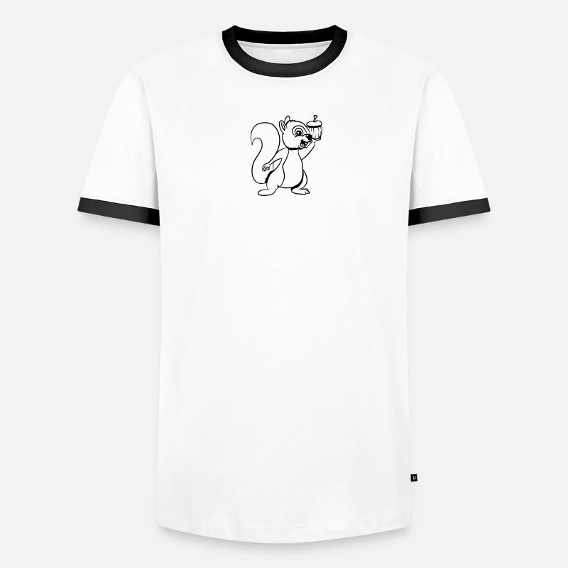 Eichhörmchen futter freude Männer Kontrast-T-Shirt