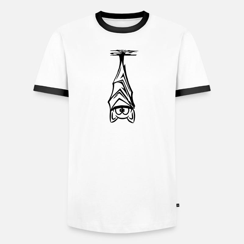 bat hanging Men's Ringer Shirt