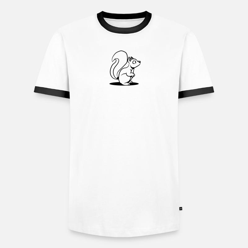 Squirrel cute cute Men's Ringer Shirt