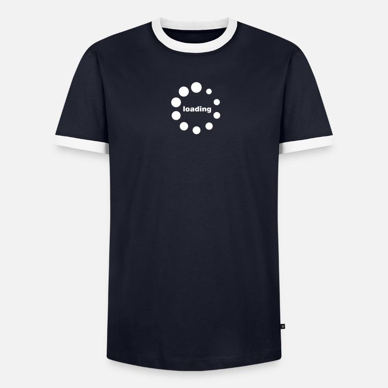 loading waiting thinking Beladung Preloader Tee T-shirt contrasté Homme