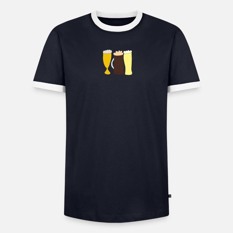 Bières T-shirt contrasté Homme
