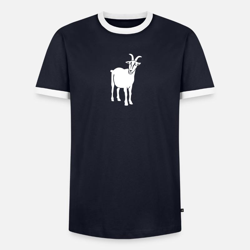 Chèvre T-shirt contrasté Homme