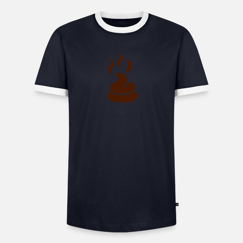 Scheiße Männer Kontrast-T-Shirt