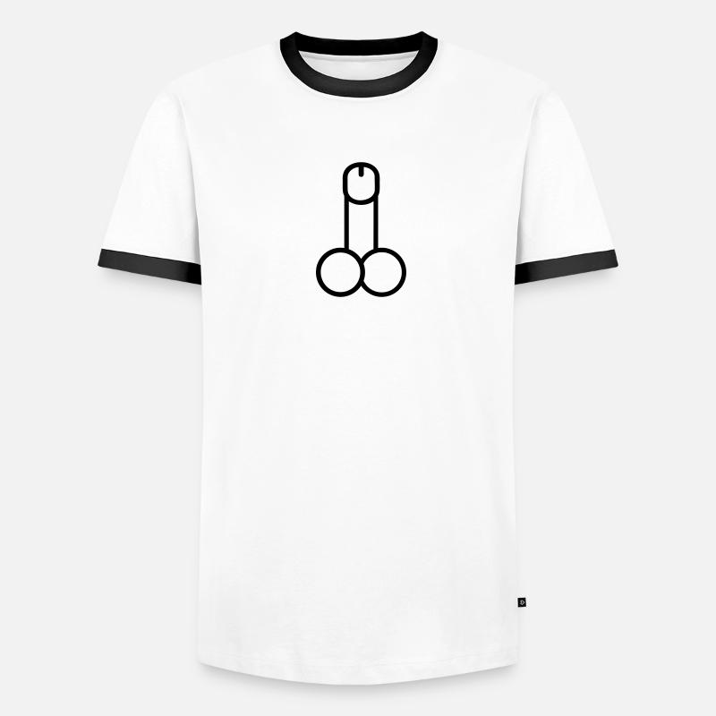 Penis T-shirt contrasté Homme
