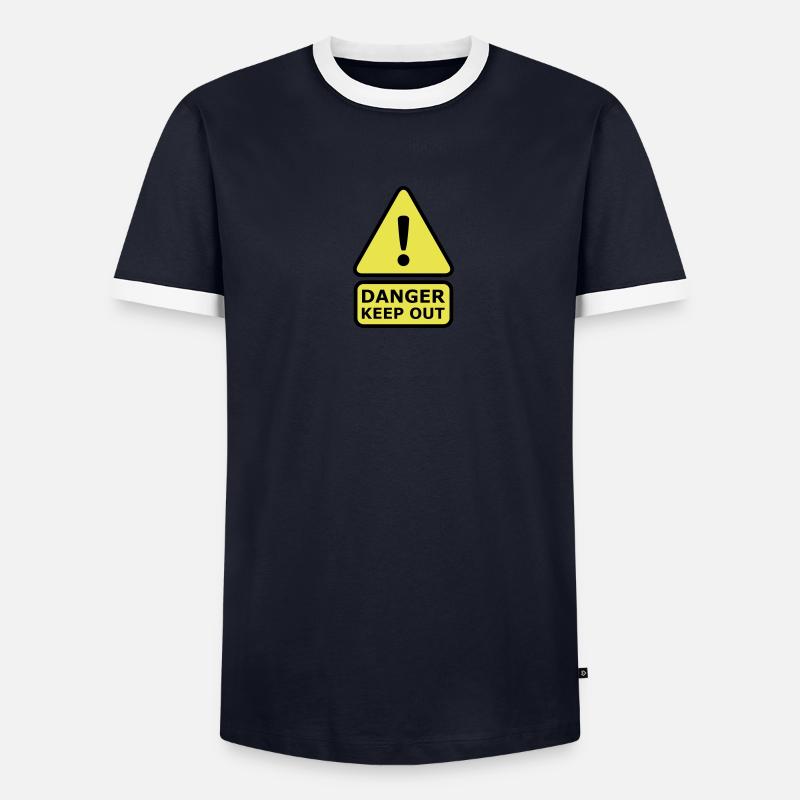 Danger Keep Out T-shirt contrasté Homme