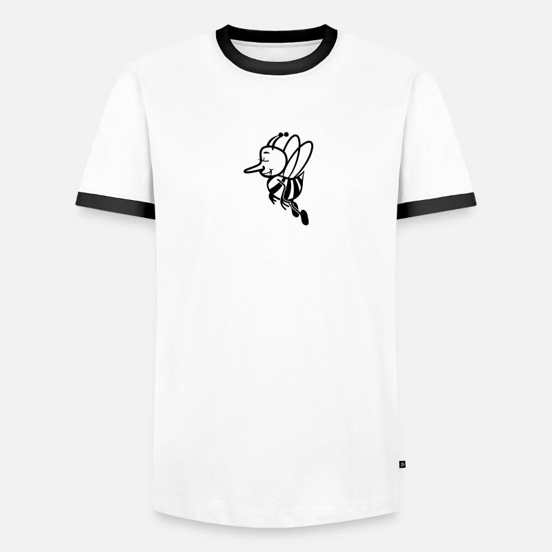 Bee mouche douce T-shirt contrasté Homme