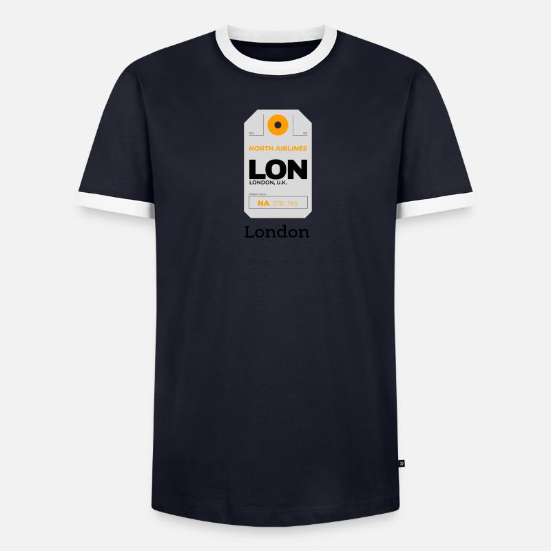 Londres T-shirt contrasté Homme