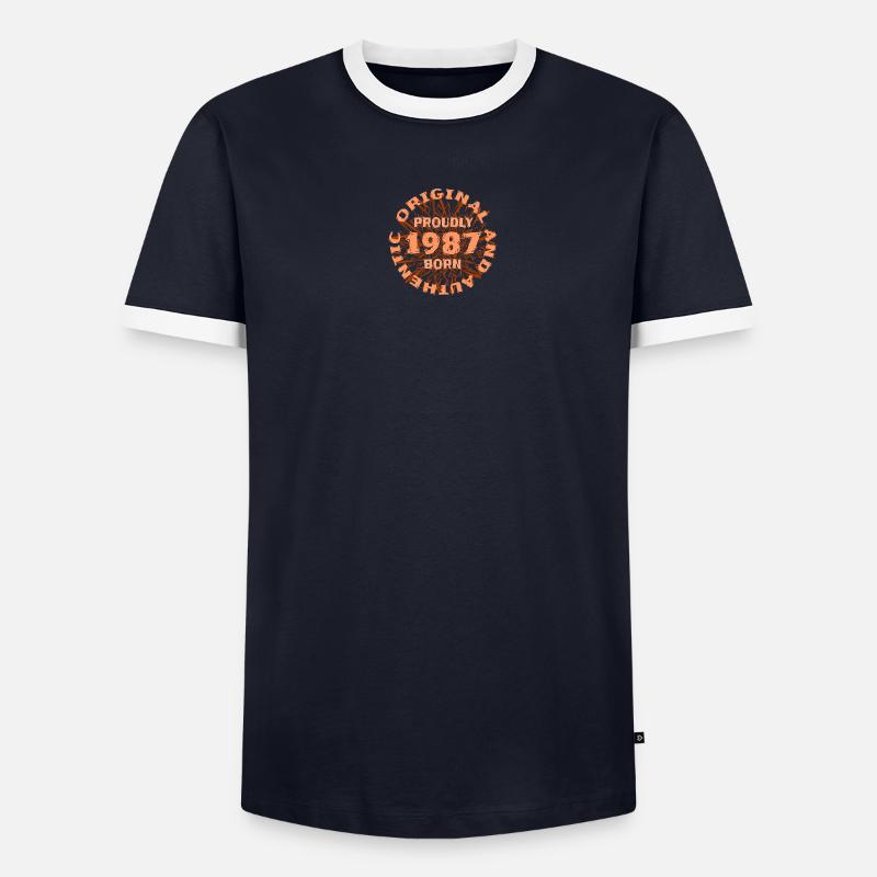 Pourcentage 1987 T-shirt contrasté Homme