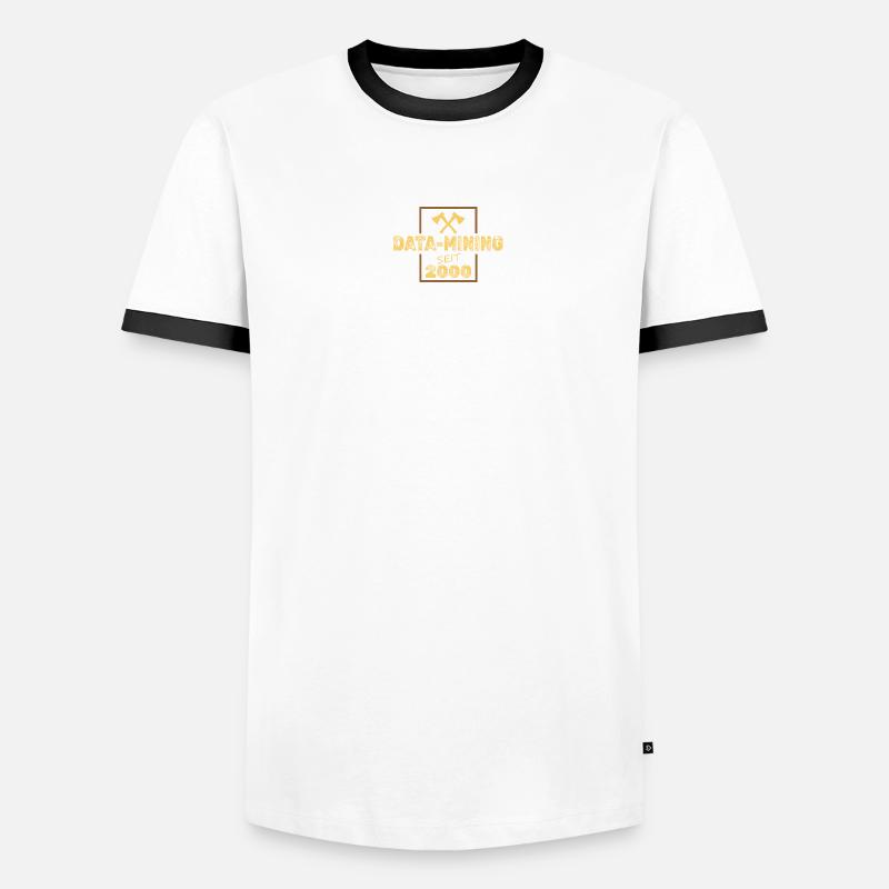 Mining 2000 Männer Kontrast-T-Shirt