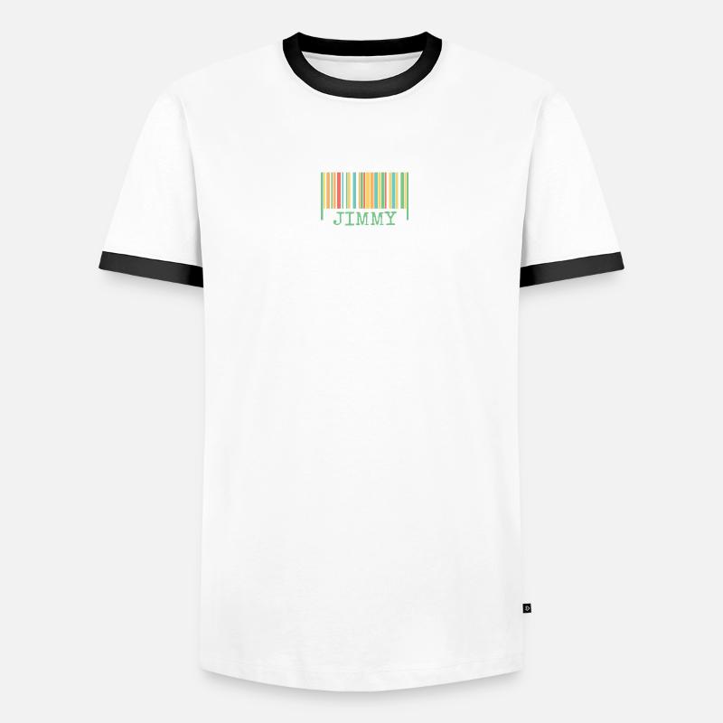 Code à barres Jimmy T-shirt contrasté Homme