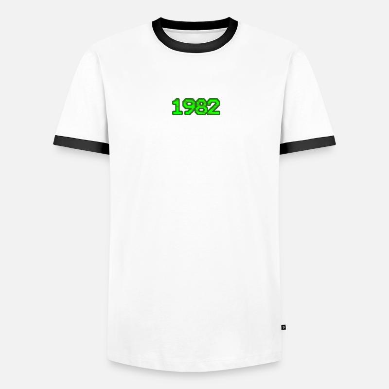 Computer Nerd 1982 Männer Kontrast-T-Shirt