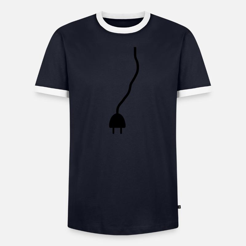 Power - plug Men's Ringer Shirt
