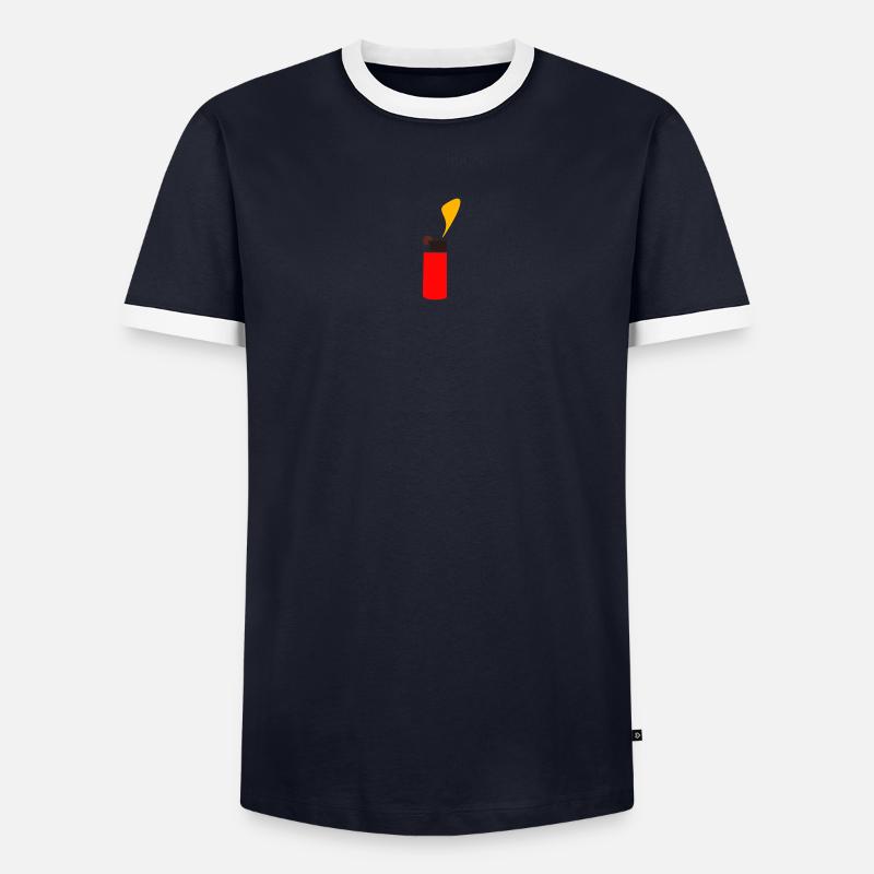 Lighter design as a gift idea Men's Ringer Shirt