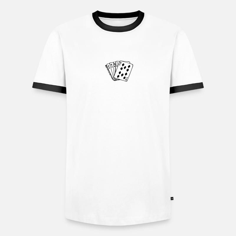 Royal Flush Männer Kontrast-T-Shirt