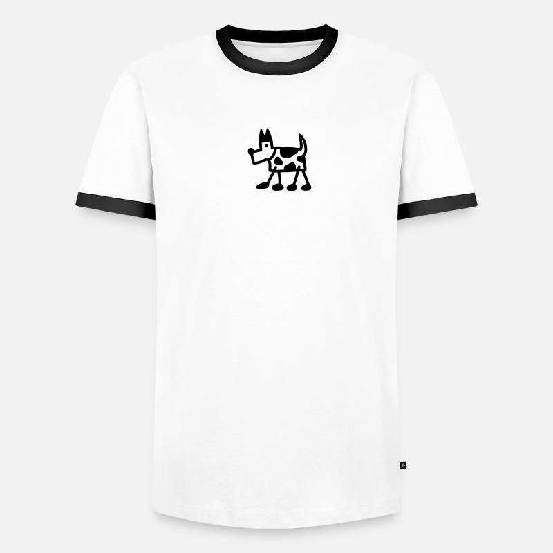spotted dog Men's Ringer Shirt