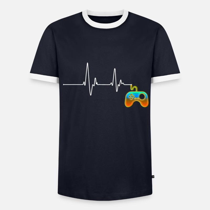 Spiel Männer Kontrast-T-Shirt