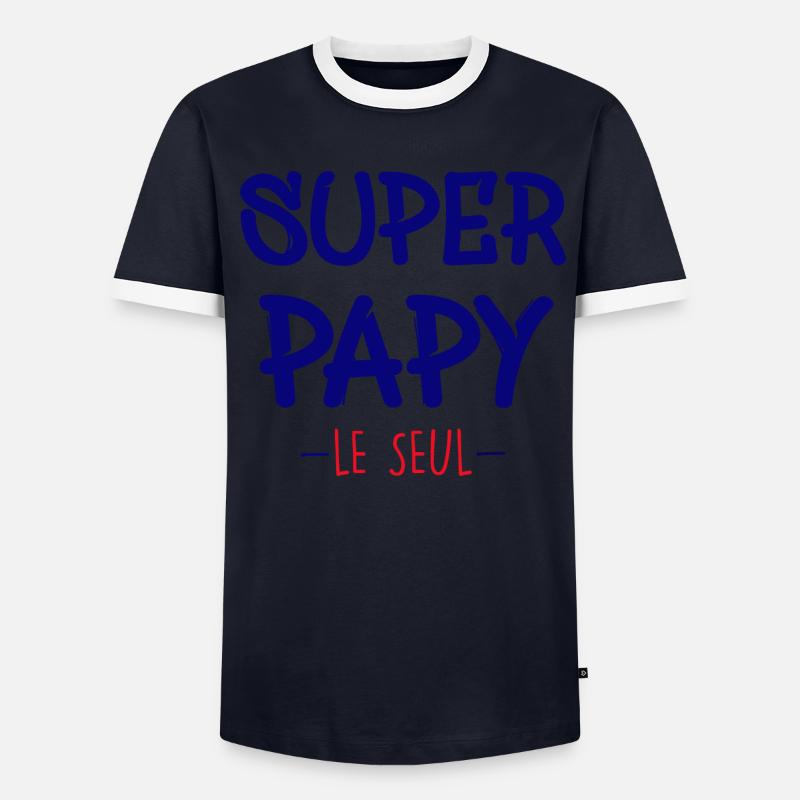 Super papy T-shirt contrasté Homme