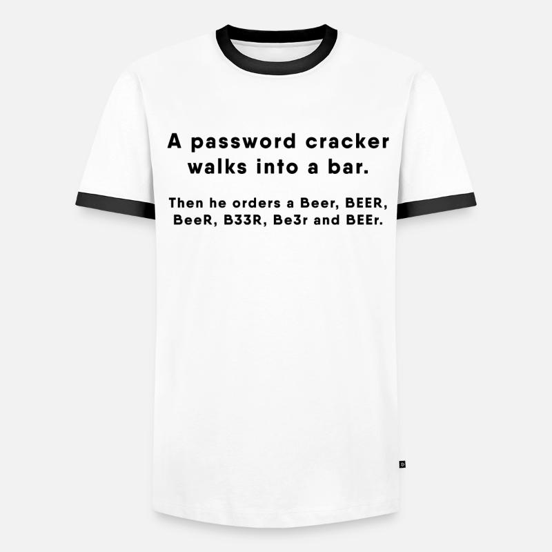 Hacker - Cracker de mot de passe T-shirt contrasté Homme