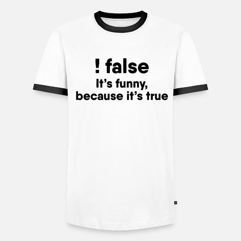 Programmierer Witz Lustiges Humor Programmierer Männer Kontrast-T-Shirt