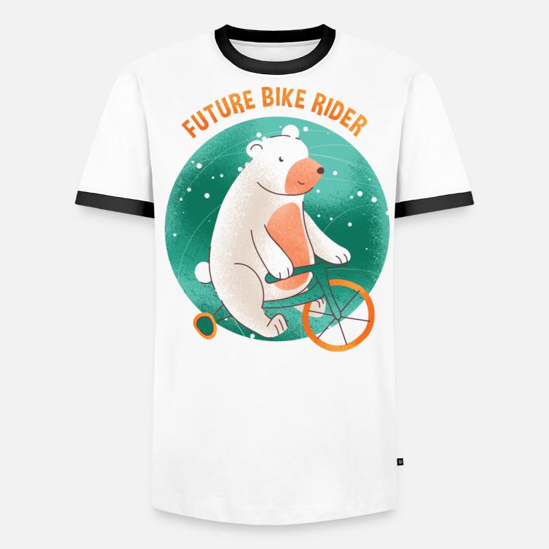 Geschenk Baby Eisbär Männer Kontrast-T-Shirt