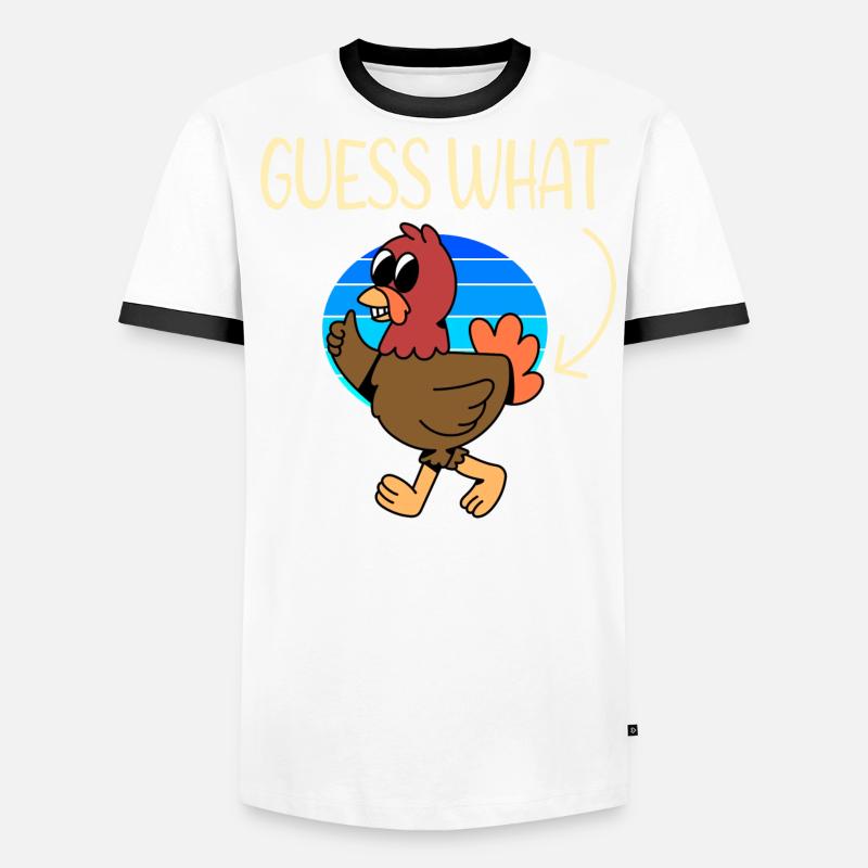 Devinez quel poulet T-shirt contrasté Homme