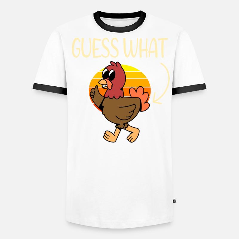 Devinez quel poulet T-shirt contrasté Homme