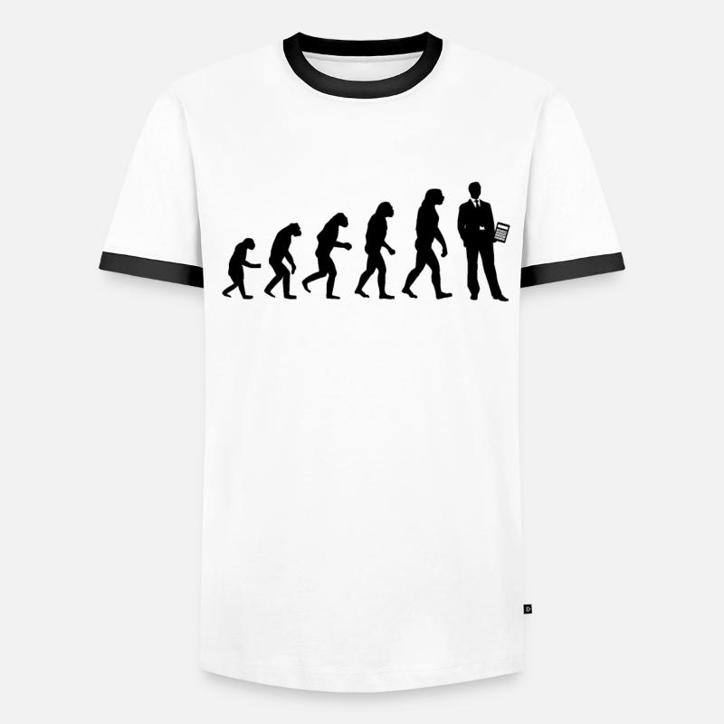 Steuerberater Wirtschaftsprüfer Evolution Geschenk Männer Kontrast-T-Shirt