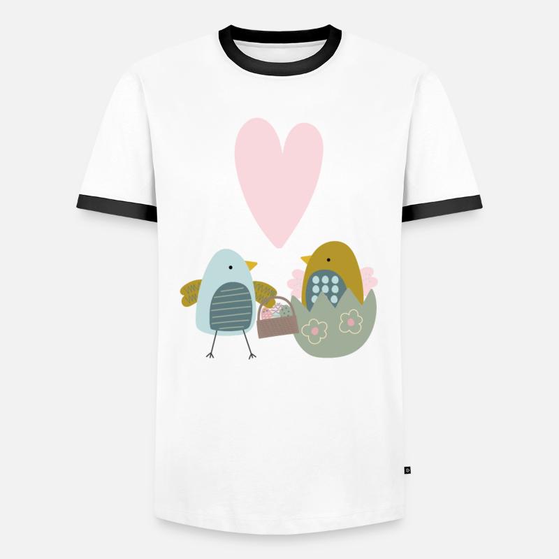 Easter Chick Spring Spring Flowers Nature Spring Men's Ringer Shirt