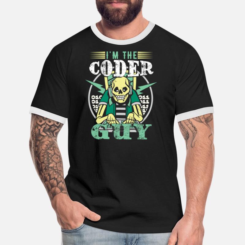 Ich bin der Coder-Typ Männer Kontrast-T-Shirt