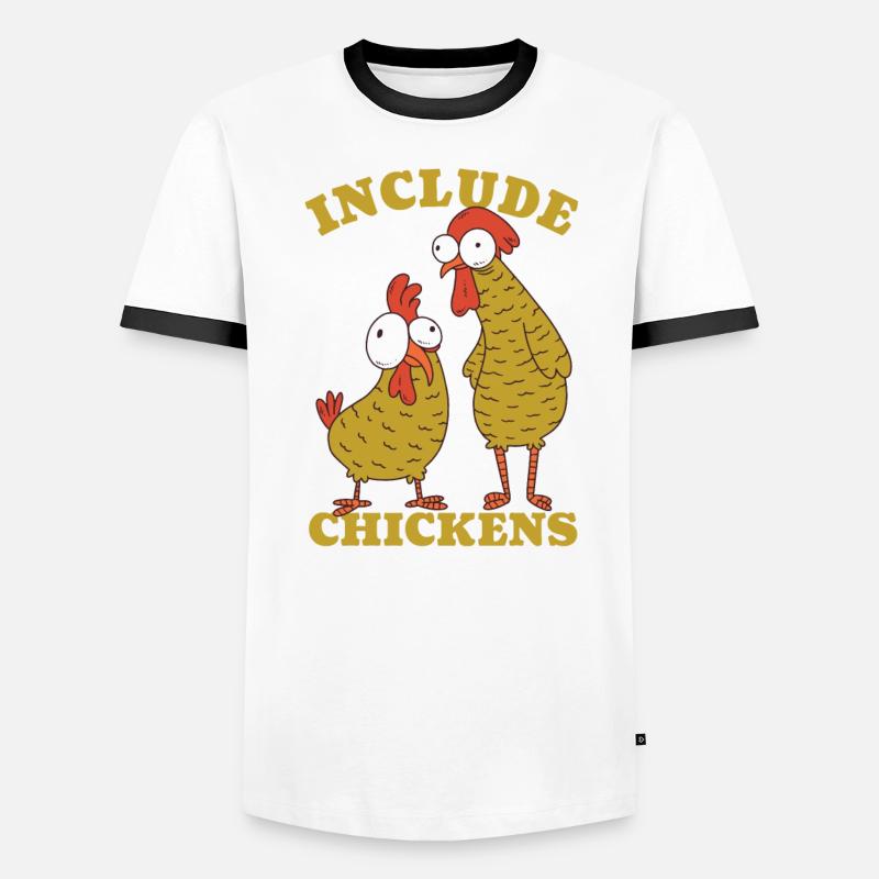 My Hobbies Include Chickens Men's Ringer Shirt