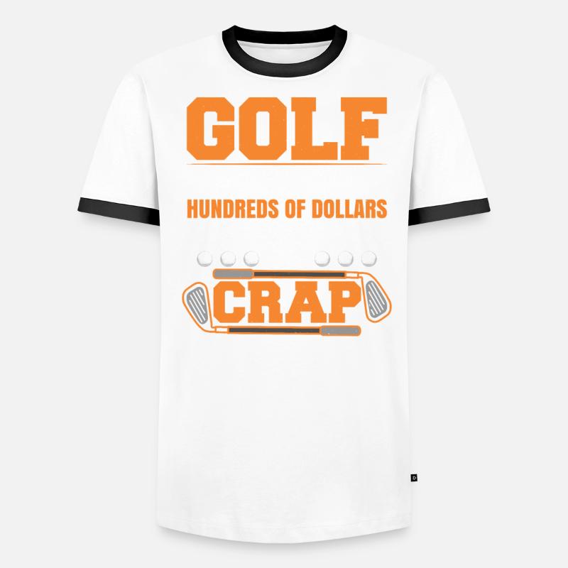 Golf Course Golfing Golfer Men's Ringer Shirt
