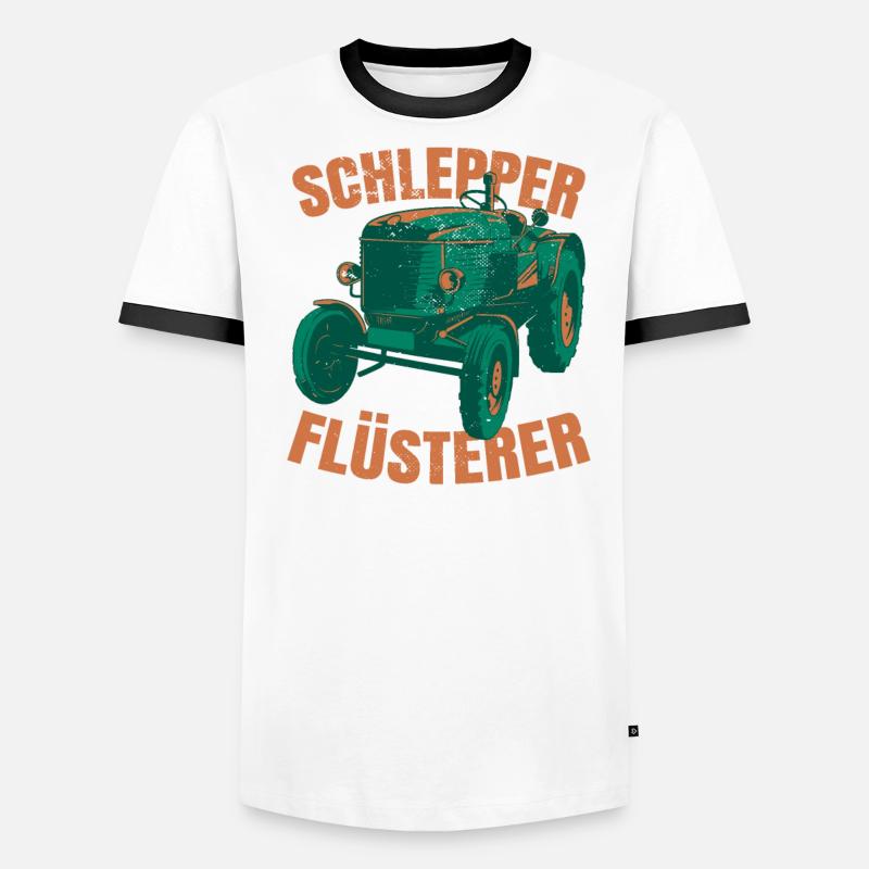 Schlepper Flüsterer Männer Kontrast-T-Shirt