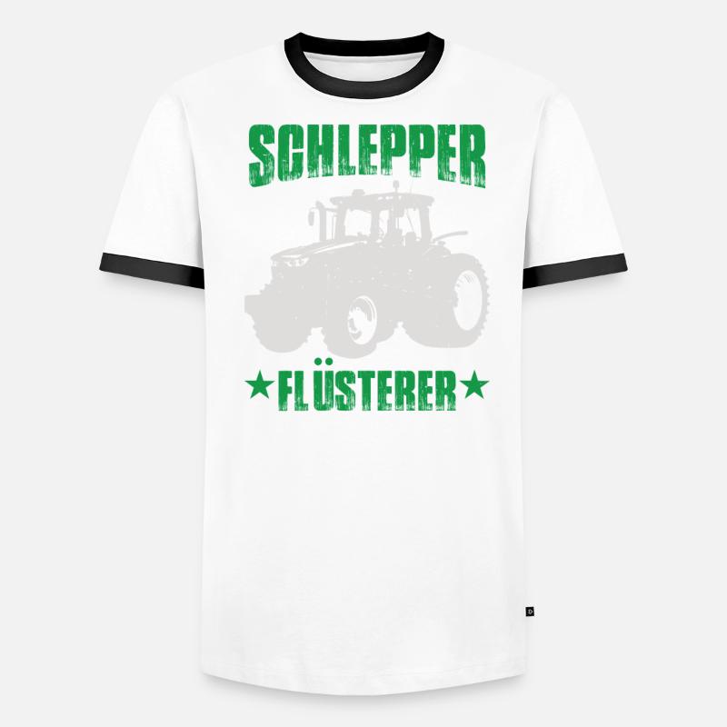 Schlepper Flüsterer Traktor Männer Kontrast-T-Shirt