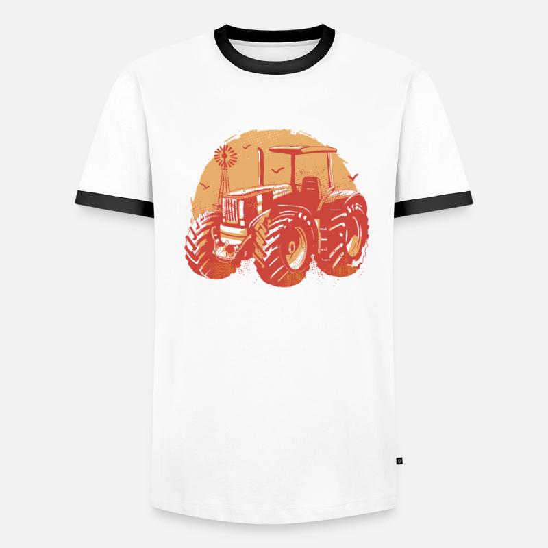 Acker Akrobat Schlepper Traktor Männer Kontrast-T-Shirt